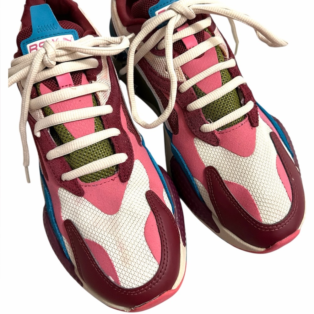 PUMA RS-X3 Puzzle Sneakers, Color “Cabernet”